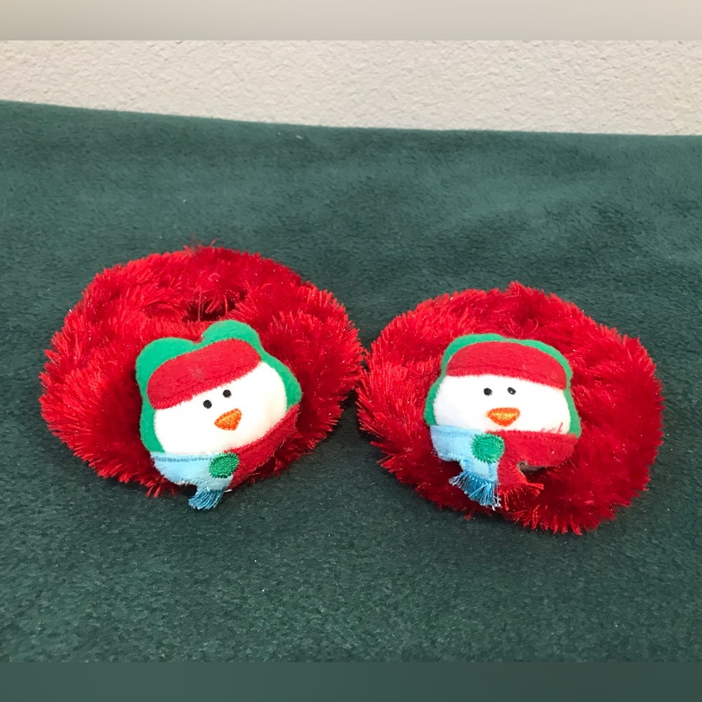 Build-A-Bear Red Christmas Slippers